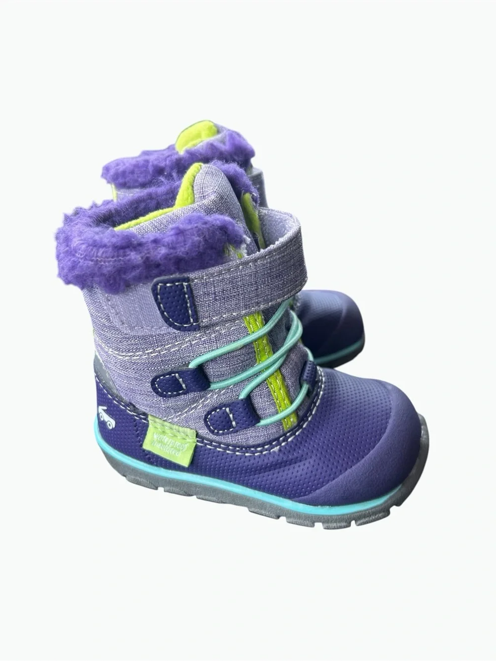 See Kai Run Kids Size 5 Purple Waterproof Insulated Snow Boots